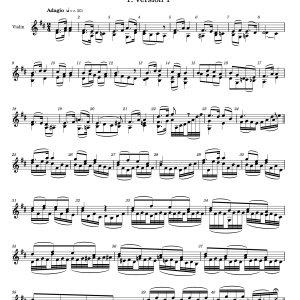 Dvorak - Going Home - arranged for solo violin by Ljova