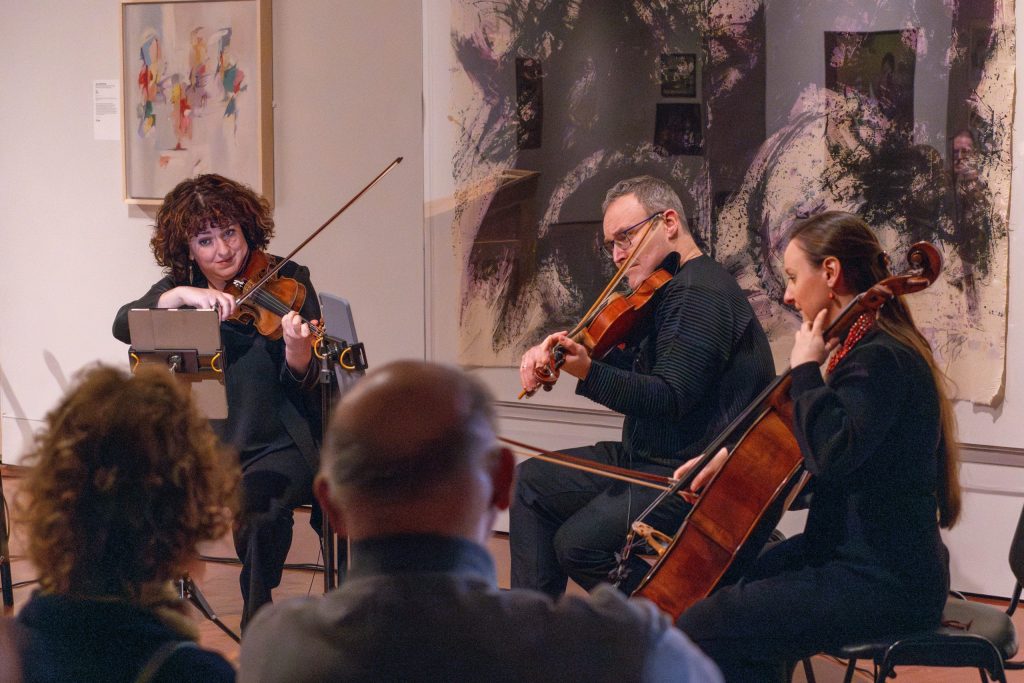 Trio Fadolín performing at Zimmerli Art Museum, Rutgers University, March 2026