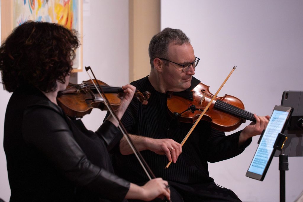 Trio Fadolín performing at Zimmerli Art Museum, Rutgers University, March 2026