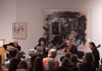 Trio Fadolín performing with Ara Dinkjian at Zimmerli Art Museum, Rutgers University, March 2026