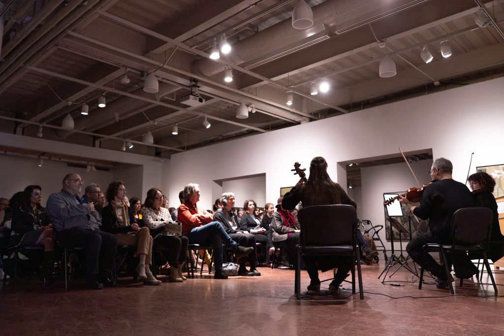 Trio Fadolín performing at Zimmerli Art Museum, Rutgers University, March 2026
