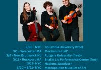 Trio Fadolín - March 2026 tour poster