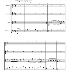 Perilhou, Albert arr Ljova- Menuet 4 (String Quartet Score and Parts)